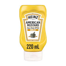 Heinz american mustard bottle 220ml