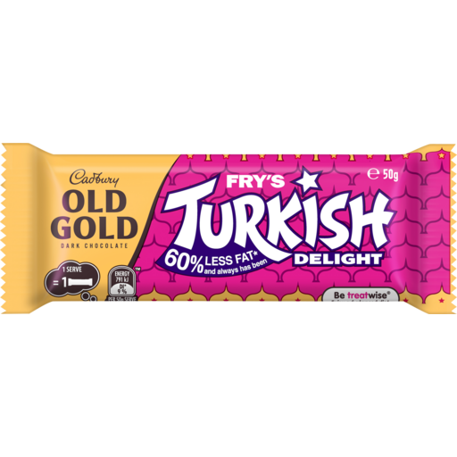 Cadbury Turkish Delight Dark Chocolate Bar  50g