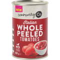 Community Co Tomato Whole Peeled 400g